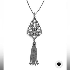 Illumina Tassel Convertible Reversible Necklace and Illumina Earrings (2 pc set)
